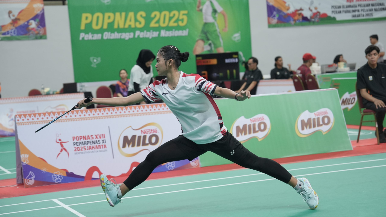 Bulu Tangkis POPNAS 2025 Menunjukkan Pesona Talenta Muda Tanah Air