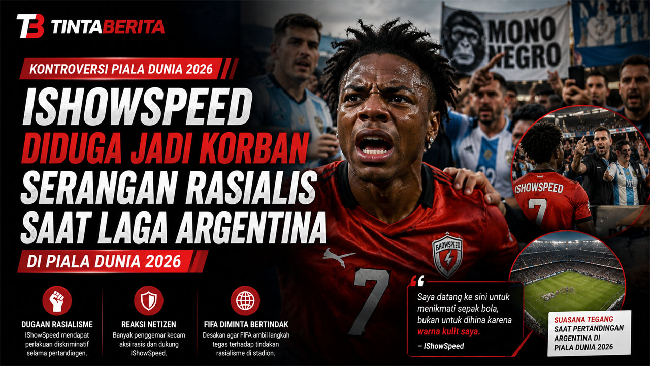 IShowSpeed Diduga Jadi Korban Serangan Rasialis saat Laga Argentina di Piala Dunia 2026