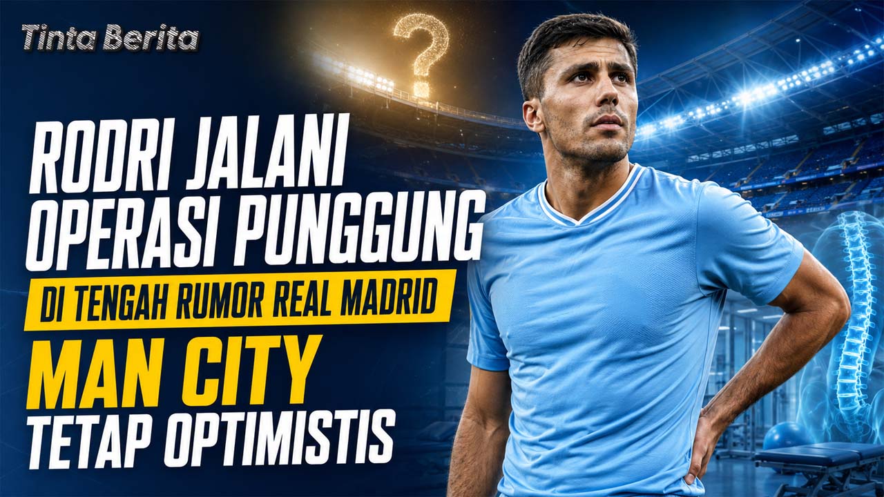 Rodri Jalani Operasi Punggung di Tengah Rumor Real Madrid, Manchester City Tetap Optimistis