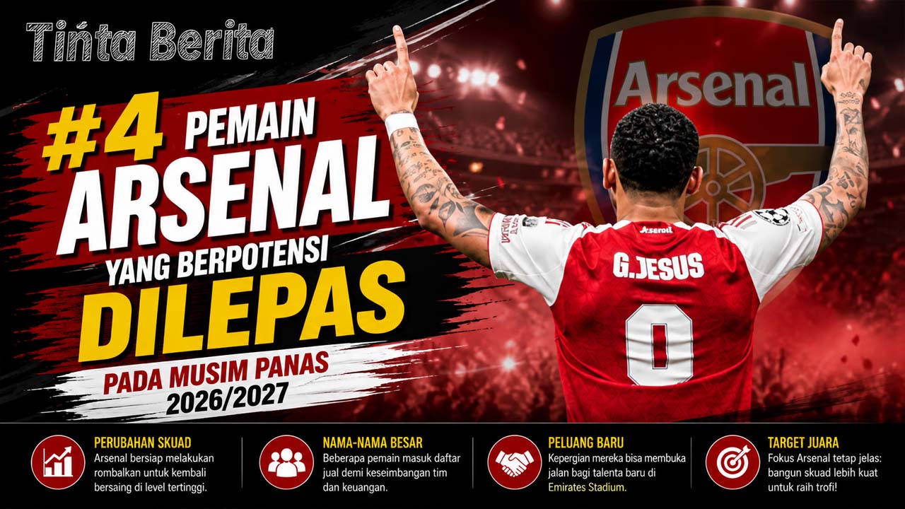 4 Pemain Arsenal yang Berpotensi Dilepas pada Musim Panas 2026/2027