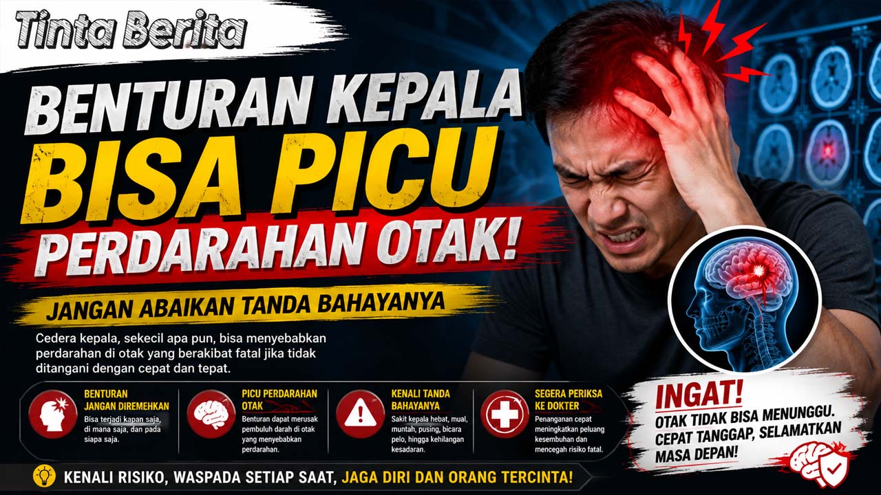Benturan Kepala Bisa Picu Perdarahan Otak, Jangan Abaikan Tanda Bahayanya