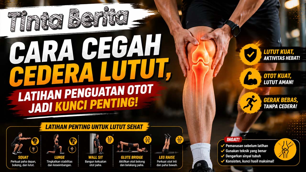Cara Cegah Cedera Lutut, Latihan Penguatan Otot Jadi Kunci Penting