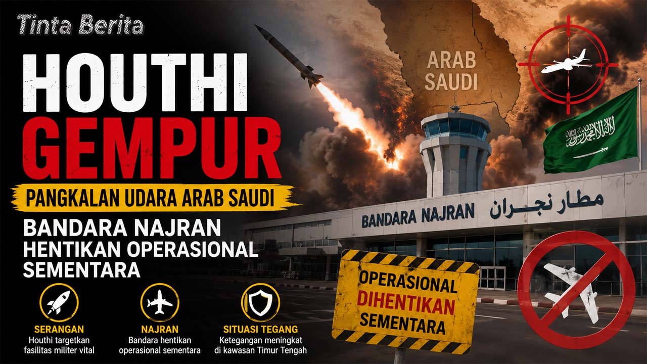 Houthi Gempur Pangkalan Udara Arab Saudi, Bandara Najran Hentikan Operasional Sementara