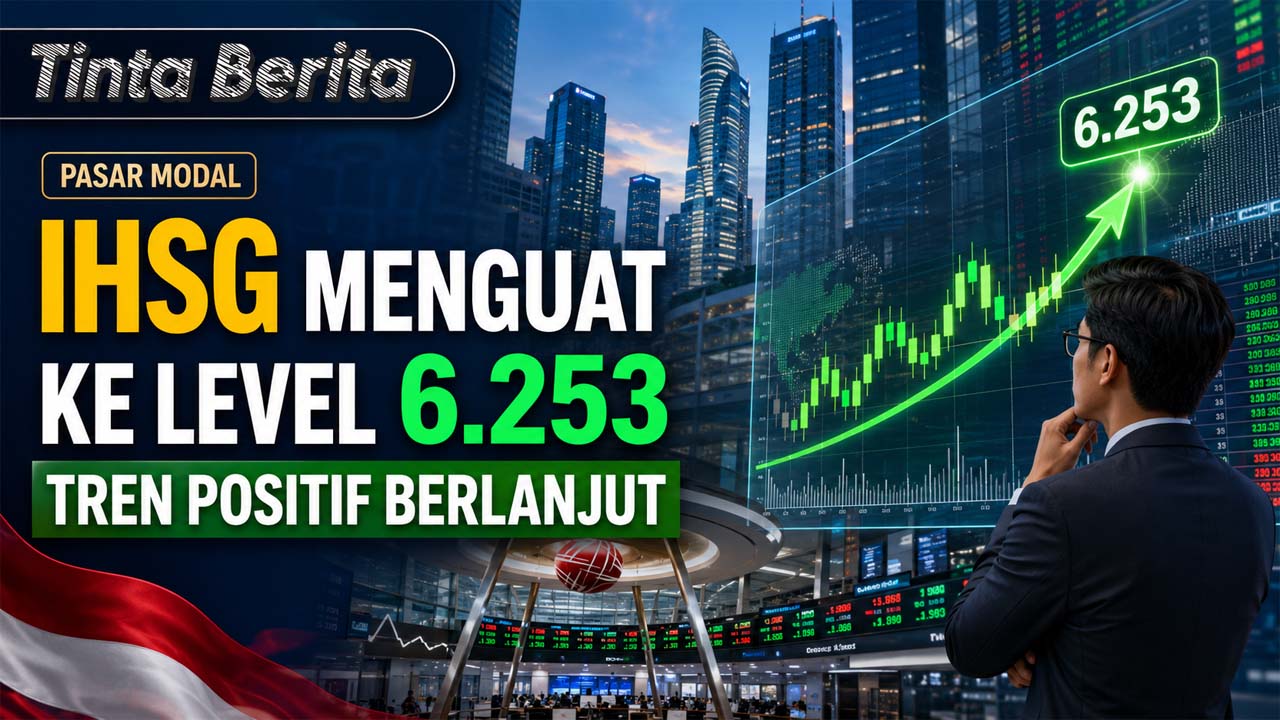 IHSG Menguat ke Level 6.253, Analis Optimistis Tren Positif Masih Berlanjut