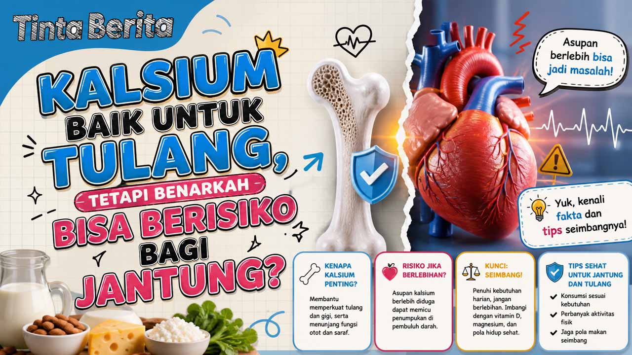 Kalsium Baik untuk Tulang, tetapi Benarkah Bisa Berisiko bagi Jantung?