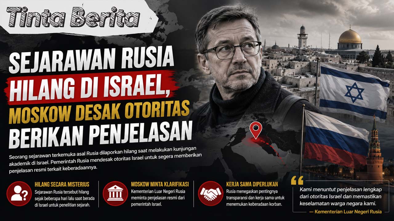Sejarawan Rusia Hilang di Israel, Moskow Desak Otoritas Berikan Penjelasan