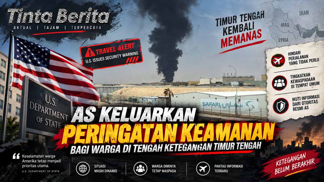 AS Keluarkan Peringatan Keamanan bagi Warga di Tengah Ketegangan Timur Tengah