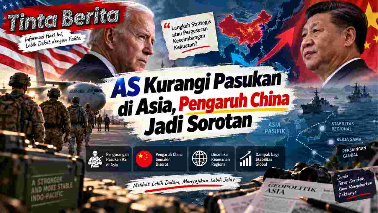 AS Kurangi Pasukan di Asia, Pengaruh China Jadi Sorotan