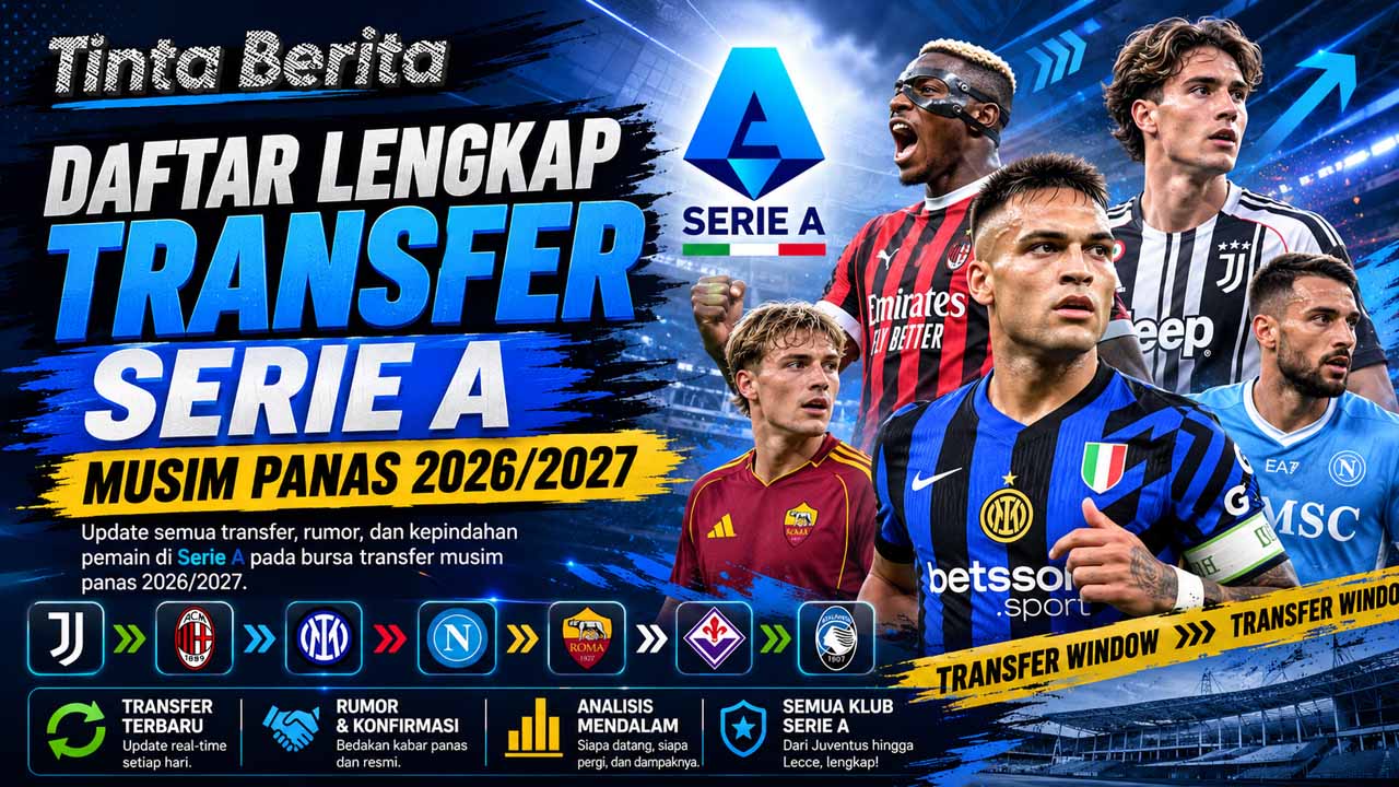 Daftar Lengkap Transfer Serie A 2026/2027 Musim Panas