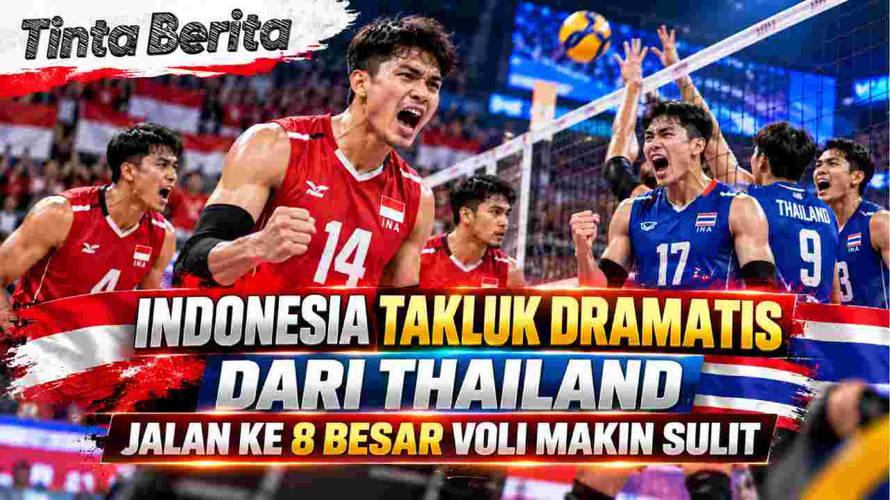 Indonesia Takluk Dramatis dari Thailand, Jalan ke 8 Besar Voli Makin Sulit
