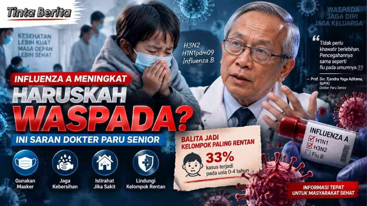 Influenza A Meningkat, Dokter Ungkap Kelompok Paling Rentan Terinfeksi