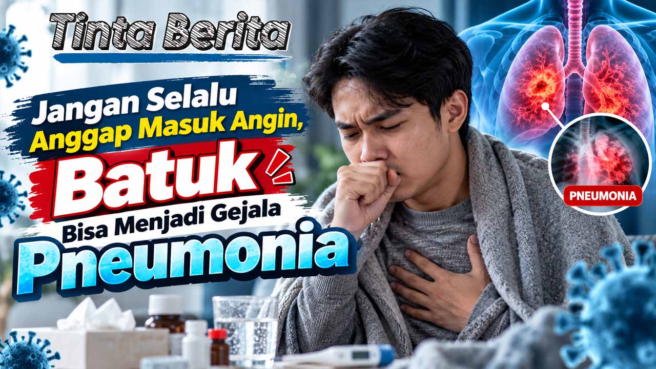 Jangan Selalu Anggap Masuk Angin, Batuk Bisa Menjadi Gejala Pneumonia