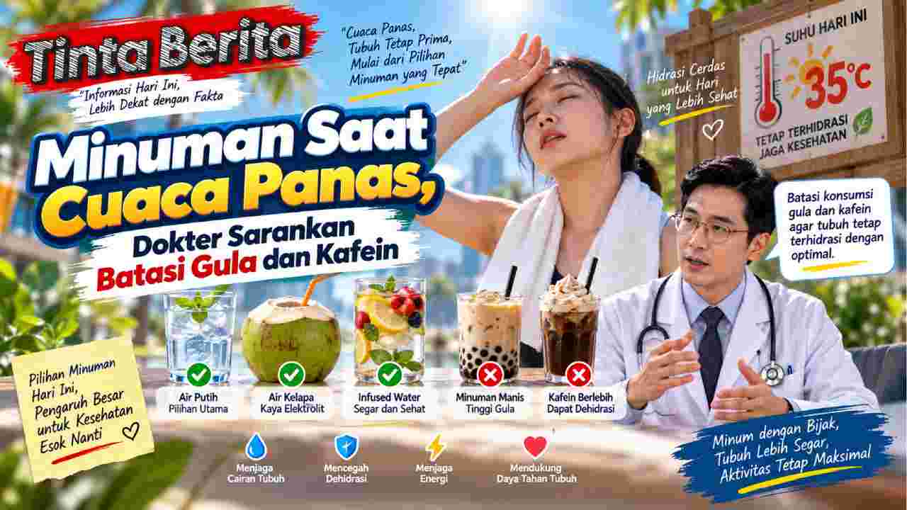 Minuman Saat Cuaca Panas, Dokter Sarankan Batasi Gula dan Kafein