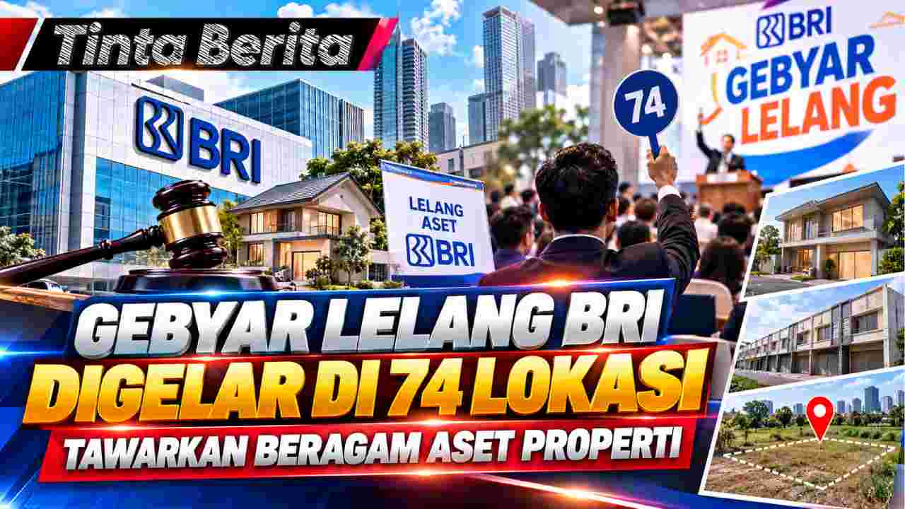 Gebyar Lelang BRI Digelar di 74 Lokasi, Tawarkan Beragam Aset Properti