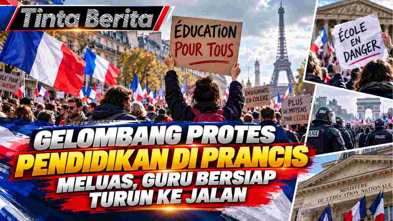 Gelombang Protes Pendidikan di Prancis Meluas, Guru Bersiap Turun ke Jalan
