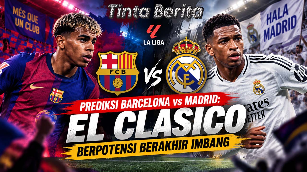 Prediksi Barcelona vs Madrid: El Clasico Berpotensi Berakhir Imbang